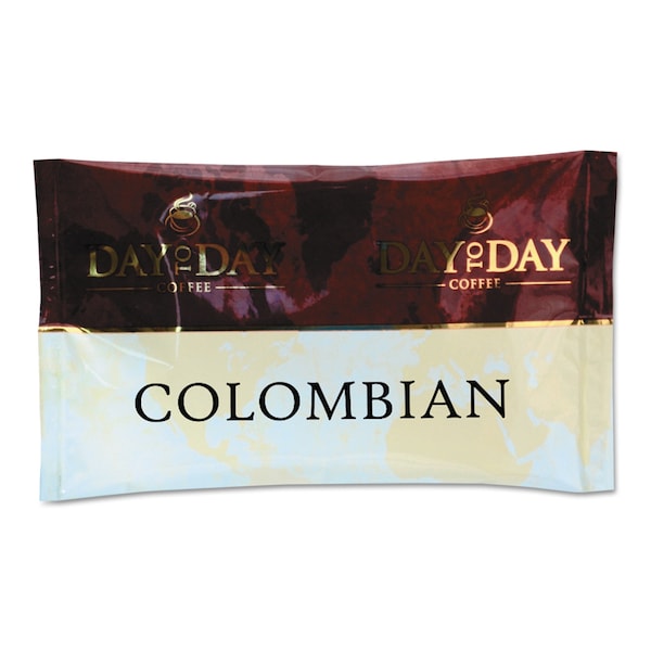 Day To Day Coffee Pure Coffee, Colombian Blend, 1.5 oz., PK42, Colombian Blend, Packet, Regular, Coffee, 1.5 oz, 42 PK PCO23001 - main